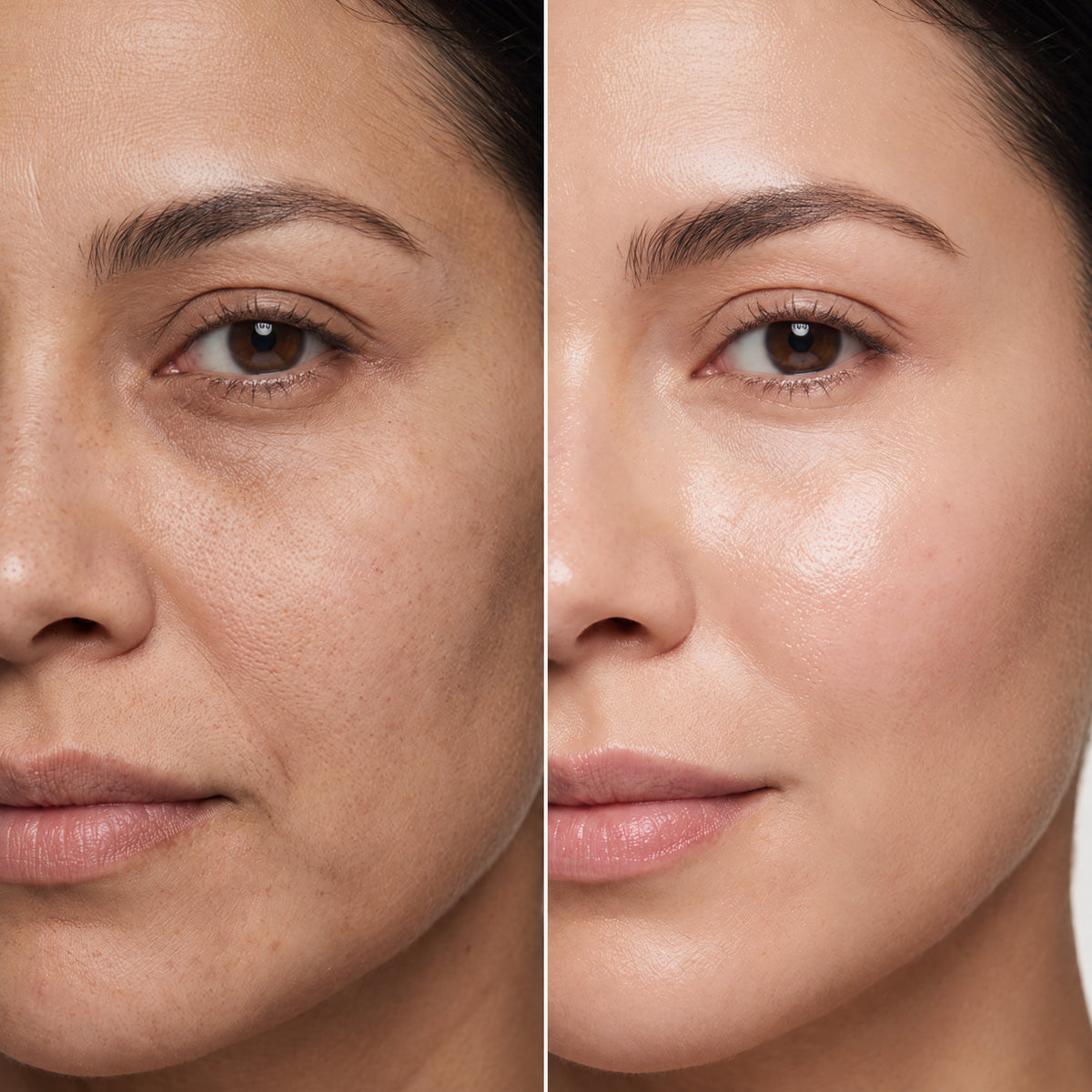 Smiling woman holding softgel